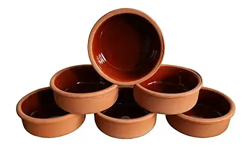 Tonschale Avanos 6 Auflaufformen aus Ton, Schalen für Tapas