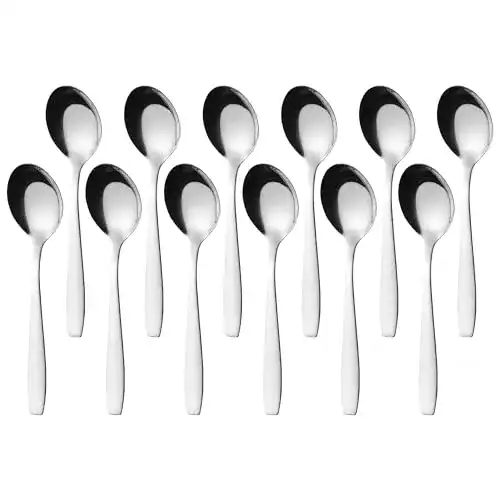 Teelöffel GRÄWE Kaffeelöffel aus Edelstahl, 12er Pack, handpoliert
