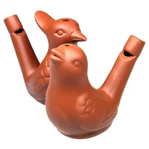 Vogelpfeife Terravento Vogelwasserpfeife aus Ton (2er-Pack)