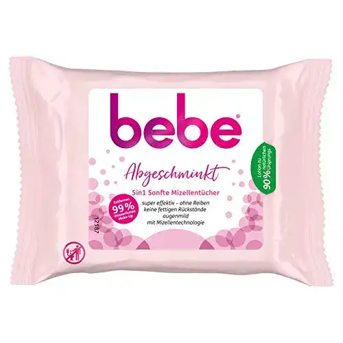 Abschminktücher Bebe Abgeschminkt 5in1 Sanft, 6 x 25 Stück
