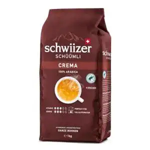 Kaffeebohnen Schwiizer Schüümli Crema Ganze, 1kg