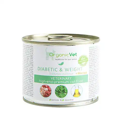 Diätfutter (Katze) ORGANICVET Veterinary Diabetic & Weight, 6er