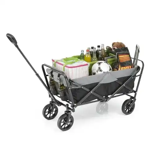Bollerwagen EASYmaxx klappbar | Transportwagen Stahlgerüst