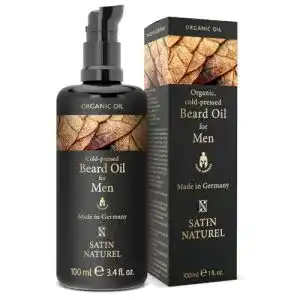Bartöl SatinNaturel BIO Vegan 100ml, DOPPELTE GRÖßE, intensiv