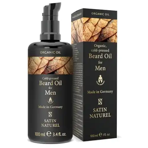 Bartöl SatinNaturel BIO Vegan 100ml, DOPPELTE GRÖßE, intensiv