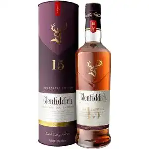 Scotch Glenfiddich Single Malt Whisky 15 Jahre Solera (1 x 0,7 l)