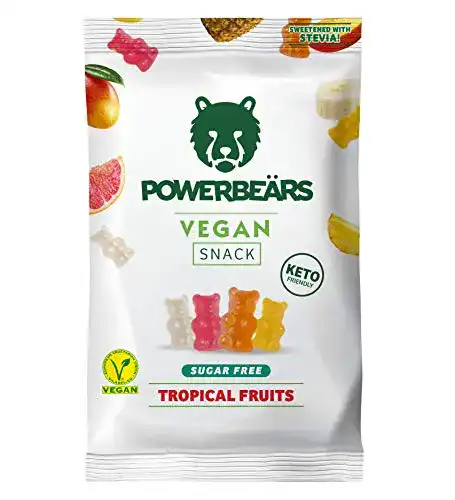 Zuckerfreie Gummibärchen Wir sind natür Powerbeärs Vegan 8x50g