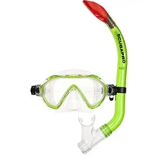 Taucherbrille Kind SCUBAPRO Spider Schnorchelset für Kinder