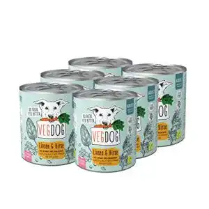 Vegetarisches Hundefutter VegDog Vegetarisch Adult No 1, 6er