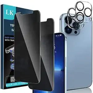 iPhone-13-Pro-Panzerglas LK Sichtschutz, 9H Härte