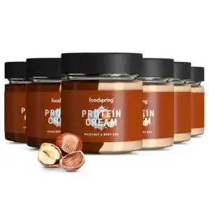 Protein-Creme foodspring Protein Cream Duo, 6 x 200g, Haselnuss