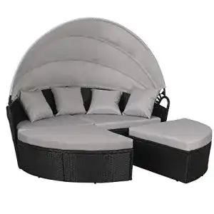 Sonneninsel SVITA Savannah mit Dach Polyrattan-Lounge