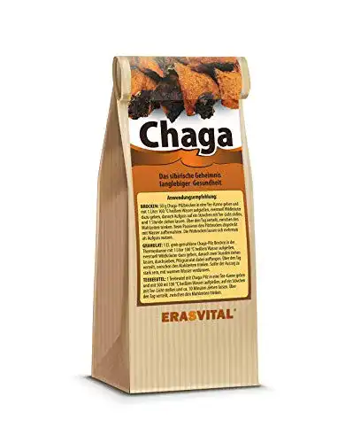 Chaga-Pilz ERASVITAL CHAGA Pilz Brocken 150g natürlich wild