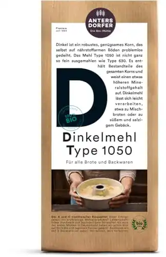 Dinkelmehl Antersdorfer – Die Bio-Müh Bio Type 1050 (6 x 1 kg)