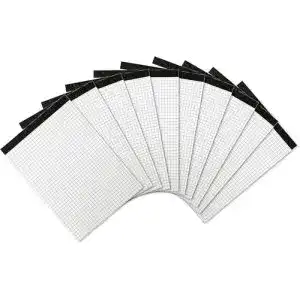 Notizblock Landré Landre A5 ohne Deckblatt, kariert, 50 Blatt, 10er
