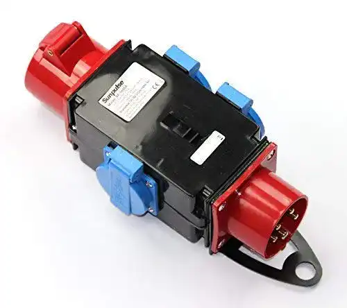 Baustromverteiler solartronics CEE Starkstrom Schuko Adapter