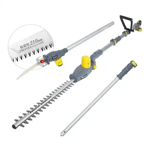 Leichte Heckenschere FANZTOOL 20V Li-Ion Akku 2-in-1, 2,5 kg