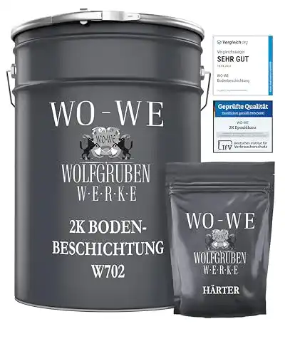 Betonbodenfarbe WO-WE 2K Epoxidharz Garagenfarbe Bodenbeschichtung