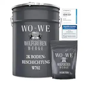Garagenbodenbeschichtung WO-WE 2K Epoxidharz W702 20Kg