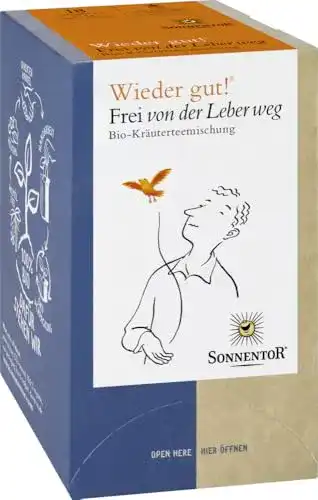 Lebertee Sonnentor Tee Frei von der Leber weg, 2er Pack