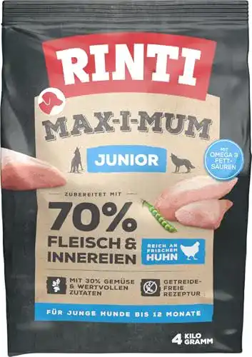 Rinti-Trockenfutter Rinti MAX-I-MUM Junior Huhn 4kg