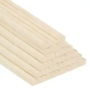 Holzleisten BELLE VOUS Natürliche zum Basteln, Holzstiele (50 Pack)