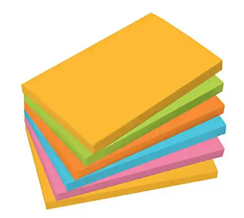 Moderationskarten Sigel MU121 Haftnotizen, 6 Blocks à 100 Blatt