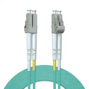 Glasfaserkabel ipolex 50m Glasfaser Patchkabel LWL, LC zu LC OM3