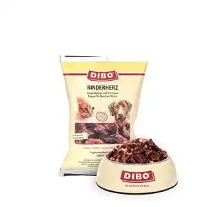 Dibo-Hundefutter DIBO Rinderherz, 12 x 500g-Beutel