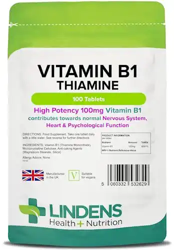 Vitamin B1 Lindens Thiamin 100 mg Tabletten, 100 Verpackung