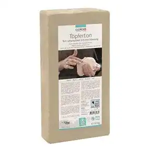 Töpferton Glorex GmbH 6 8073 110 weiß 10 kg, feinschamottiert