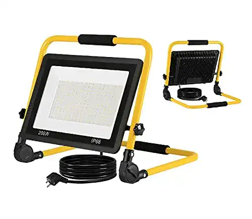 LED-Strahler 200W LZQ LED Flutlicht Baustrahler Tragbar