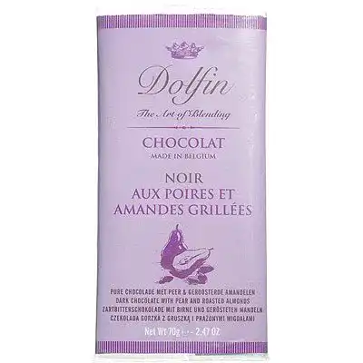 Dolfin-Schokolade Dolfin Zartbitterschokolade mit Birne