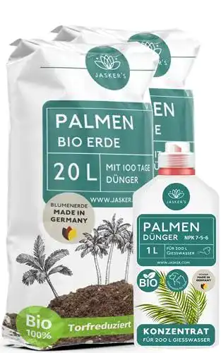 Palmenerde Jasker’s JASKERS® Bio Mit Dünger I Premium 40L