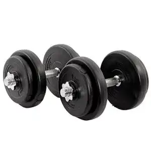 Gewichte POWRX Kurzhanteln 2er Set Kunststoff 20kg 2 x 10kg