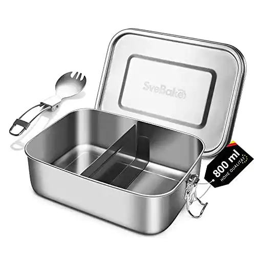 Brotdose Metall SveBake Lunchbox Edelstahl Auslaufsicher