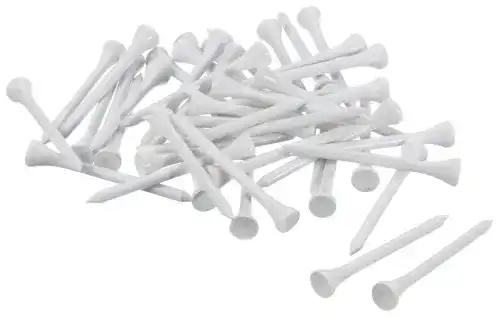 Golf-Tees LONGRIDGE Bulk (1000) Wooden TEES 69mm, Weiss