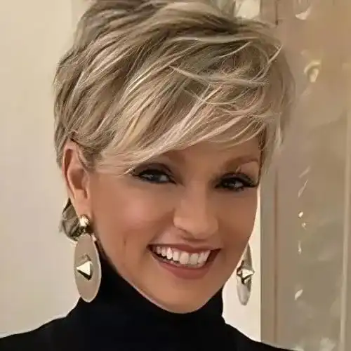 Blonde Perücke Creamily Perücke Kurz Blond Perücke Pixie