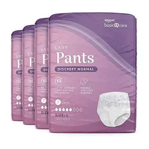 Die beste Inkontinenzslip Amazon Basic Care – s für Damen Diskret Normal 2026 Test Bestseller Inkontinenzslip Amazon Basic Care – s für Damen Diskret Normal