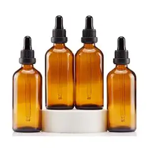 Braunglasflasche YIZHAO Pipettenflasche 100ml, 4Pcs