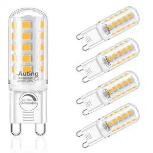 G9-LED (dimmbar) Auting G9 Led Dimmbar Lampen,4W 2700K Warmweiß LED