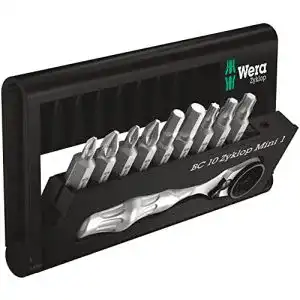 Wera-Bits Wera Bit-Sortiment Bit-Check 10 Zyklop Mini 1, 10-teilig