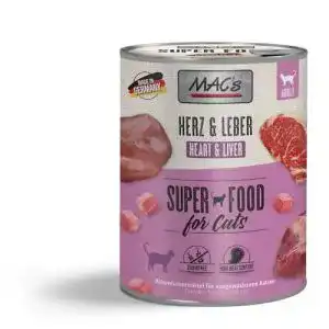 Macs-Nassfutter (Katze) Mac’s MACs | Herz & Leber | 6 x 800 g