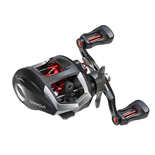 Multirolle Lixada Baitcasting Angelrolle 12+1 Kugellager Hoch Geschwindigkeit Angeln Spule mit Magnetisch