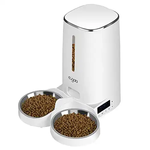 Futterautomat für 2 Katzen EUGAD Futterautomat Katze & Hund