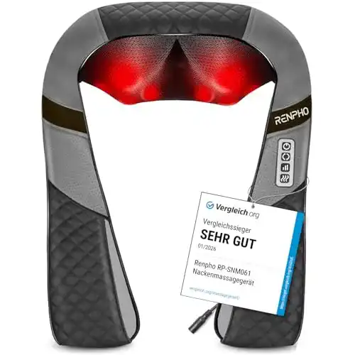 Massagegerät RENPHO Schulter Nacken mit Wärme, 3D-Massage