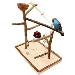 Vogelspielplatz Vogelgaleria Luxus aus Naturholz
