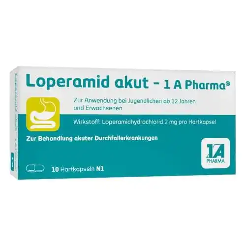 Durchfalltabletten 1A PHARMA Loperamid akut 1 A Pharma®