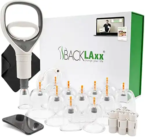 Schröpfset mit Pumpe BACKLAxx ® mit Vakuumpumpe
