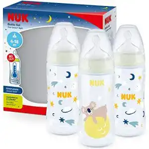 NUK-Flaschen NUK First Choice+ Night Babyflaschen-Set